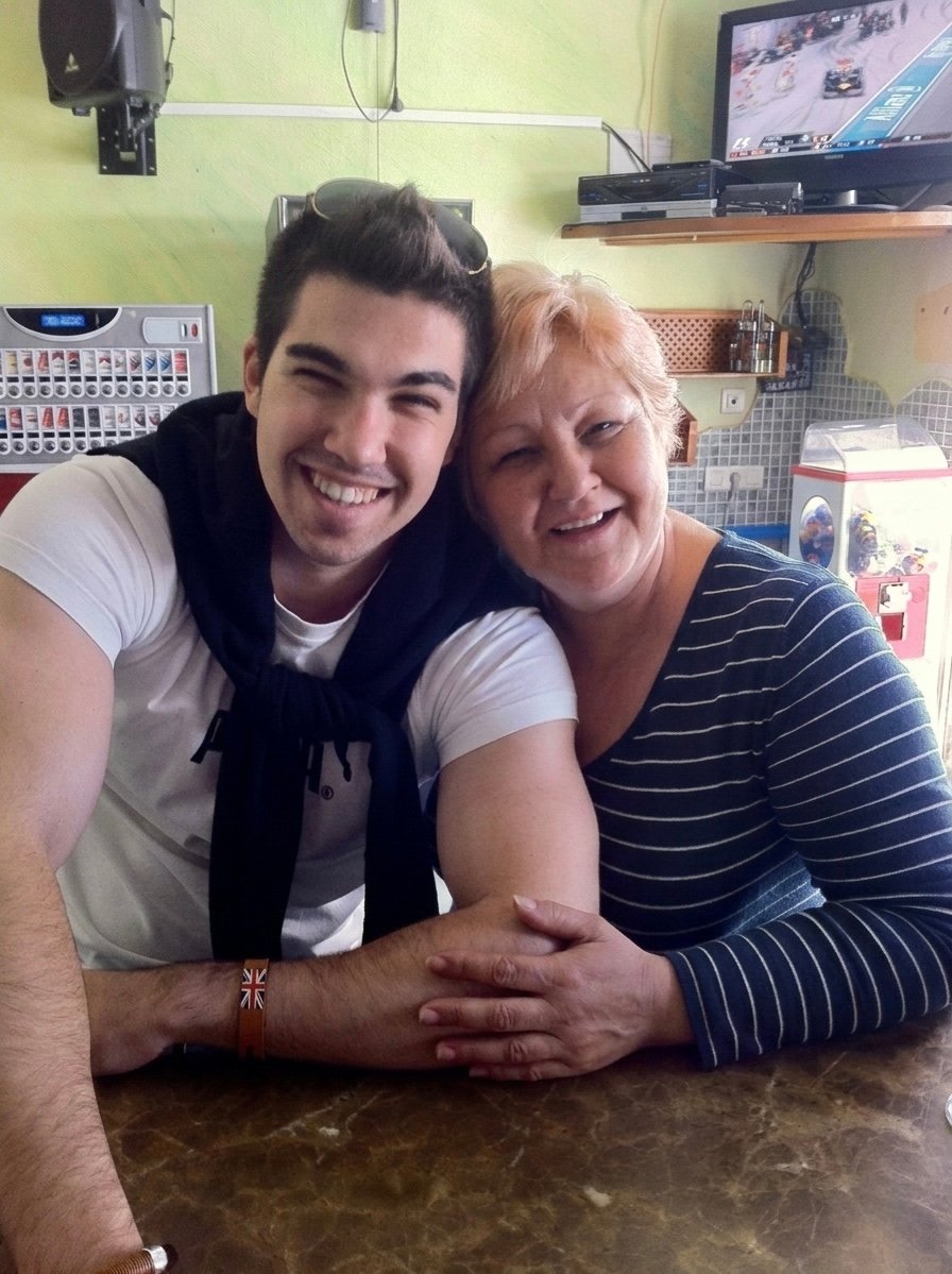 Marc con su madre